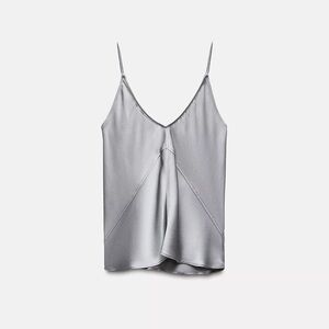 Zara Silver Camisole Top